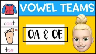 OA and OE Vowel Teams | OA and OE Digraphs | Phonics for Kids