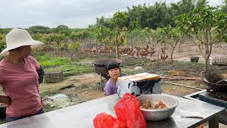 回二胖村吃饭，顺便看看鸡鸭长得怎么样了，二胖弟又买了小鹅养