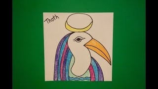 Let's Draw the Egyptian God Thoth!