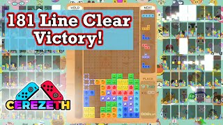 Tetris 99 -  181 Line Clear Win!