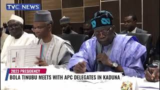 Bola Tinubu Meets With APC Delegates In Kaduna