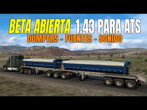 BETA 1.43 ATS DE AMERICAN TRUCK SIMULATOR - REMOLQUES DUMPERS - MEJORA ...