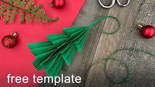 Handmade Christmas Tree Ornaments (Christmas Collection) | DIY Honeycomb Ornament