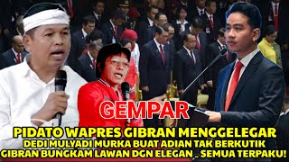 WAPRES GIBRAN LUAR BIASA! DEDI MULYADI SAMPAI MURKA \u0026 BUNGKAM ADIAN DI PODIUM,ADIAN SAMPAI TAK KUTIK