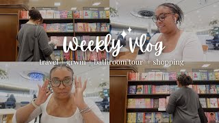 WEEKLY VLOG: GRWM for Travel + Shopping + Visiting Bookstore +  Mini Bathroom Tour