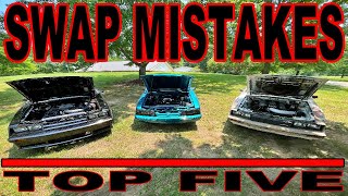The TOP FIVE most common coyote swap MISTAKES.