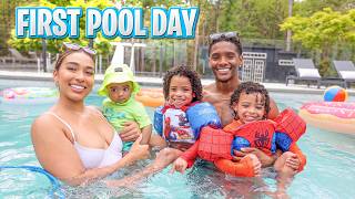 OUR FIRST POOL DAY OF THE YEAR!
