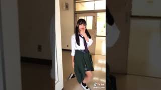 【tik tok】tik tokで今一番かわいいjk西山乃利子ちゃんまとめ1