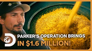 Parker Schnabel's MIND-BLOWING Gold Haul Adds Up To A Whopping $1,600,000! | Gold Rush