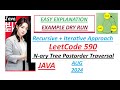 N-ary Tree Postorder Traversal | Leetcode 590 | Recursive & Iterative | Java Code | Developer Coder