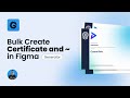 How to Bulk Create Certificate and Business Card in Figma | Generator Figma Plugin