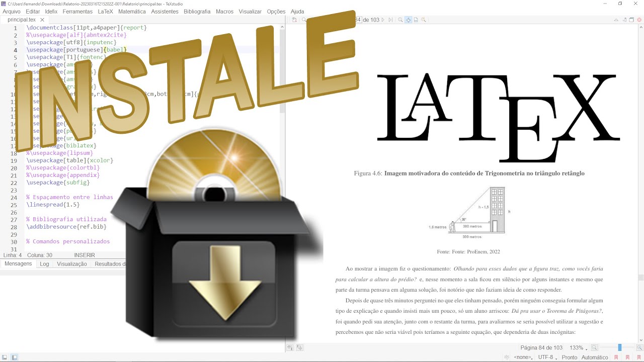 🍃 LaTeX | Como Instalar E Configurar LaTeX, TexStudio E MikTeX No ...