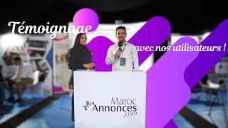 Témoignage avec les Utilisateurs de MarocAnnonces.com à Digital Now 2024