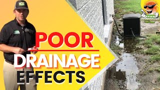 Poor Drainage Effects To Your Lawn