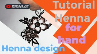 Tutorial Henna designs for Hand | Arabic Mahendi design | Mehndi design | easy Mehndi design
