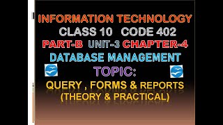 Query, Forms and Reports in Open Office base(Theory and Practical)