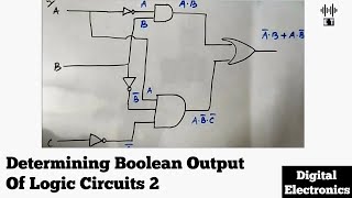 Determining Boolean Output of a Logic Circuit | Conceptual Questions 2 | Digital Electronics