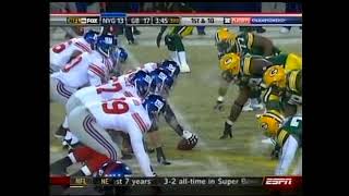 1/20/2008   Giants  at  Packers   NFC Title Game