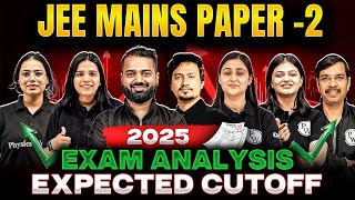 JEE Mains (Paper-2) Paper Analysis \u0026 Expected Cutoff | Exam Paper Analysis \u0026 Difficulty Level