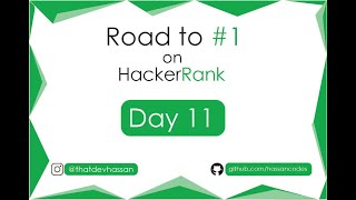 Python Coding Live | HackerRank Problem Solving Day 11 | Road to #1 on HackerRank 💻