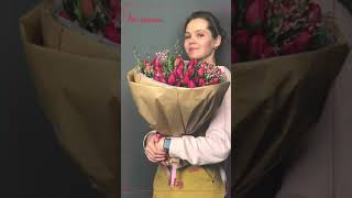 Как собрать красивый букет тюльпанов (Tulipa). Страстные и яркие красные тюльпаны от Букетыроз