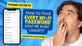 🔴Phone Hacks - Every WiFi Password you've used in on your phone. Here's how to find them.