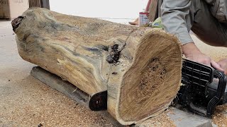 Top Skills In Recycling Rotten Wood // Ideas For Building A Dining Table From Cheap Wood