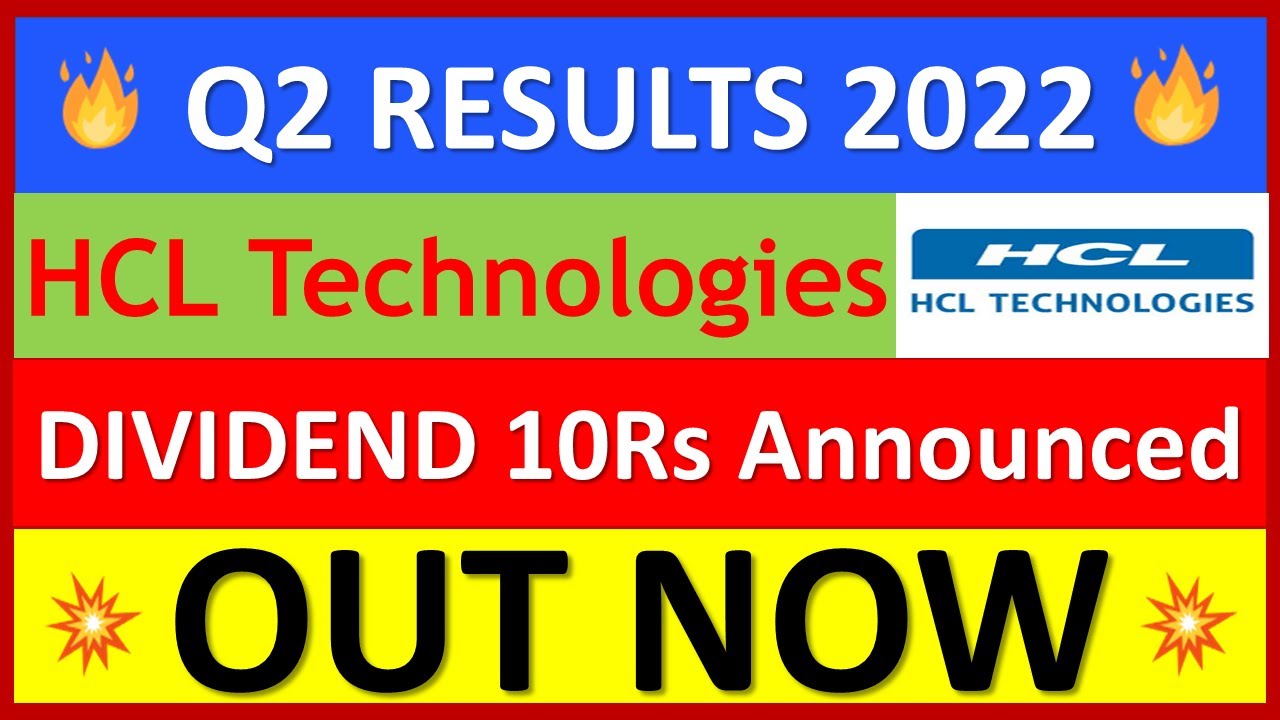 HCL TECHNOLOGIES Q2 Results 2022 | HCL TECH Results Today | HCL TECH ...