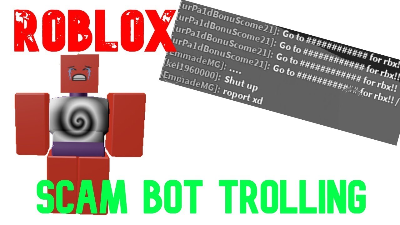 Roblox Scam Bot Trolling Youtube