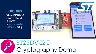 ST25DV-I2C NFC dual interface tag cryptography demonstration