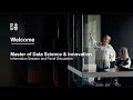 Master of Data Science and Innovation Information Session