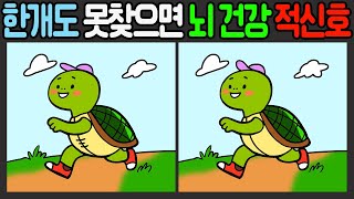 【다른그림찾기】 100세 시대 두뇌 건강 챙기세요 【틀린그림찾기/spot the difference】