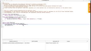 6. Sample JAVA program - Abstraction - Abstract Classes
