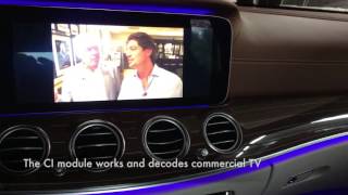 Mercedez Benz 2017 E class W213 built in common interface CI DVB T decoder for TV reception