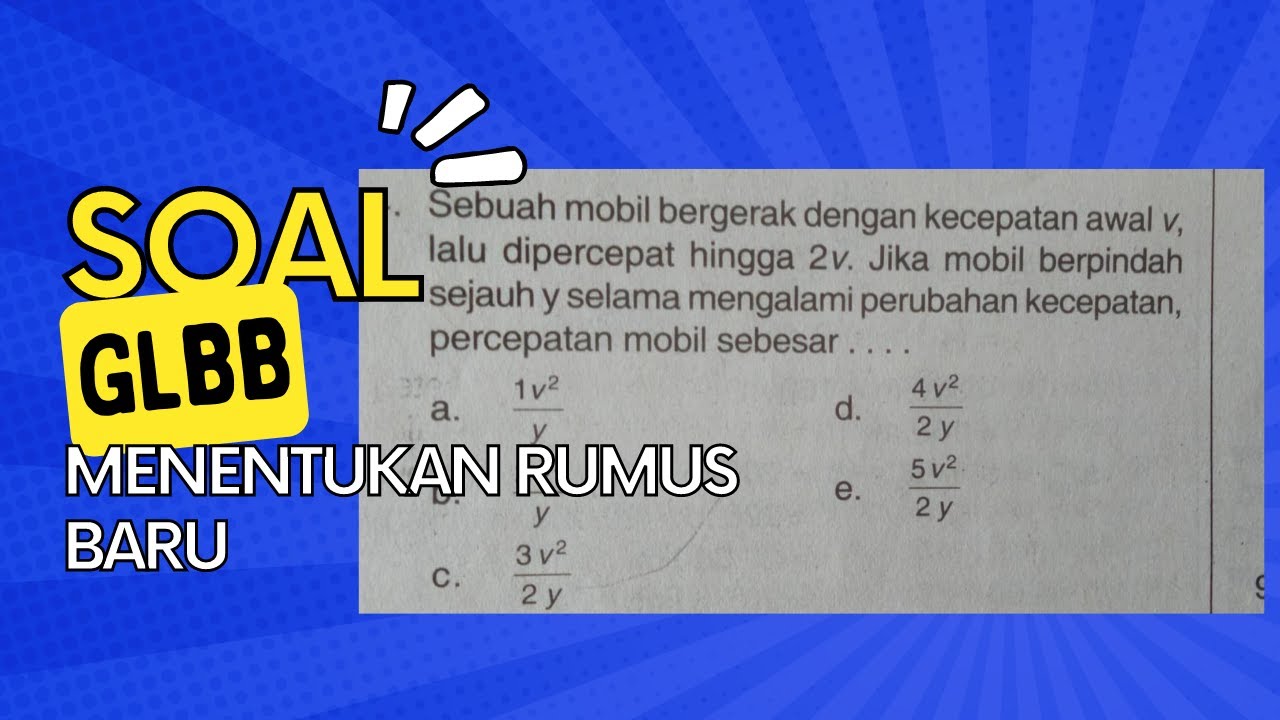 Contoh Soal Gerak Lurus Beraturan - YouTube