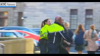 Enoch Burke - Chaotic Scenes As 5 Members Of The Burke Family Removed From Court - RTE News Ireland