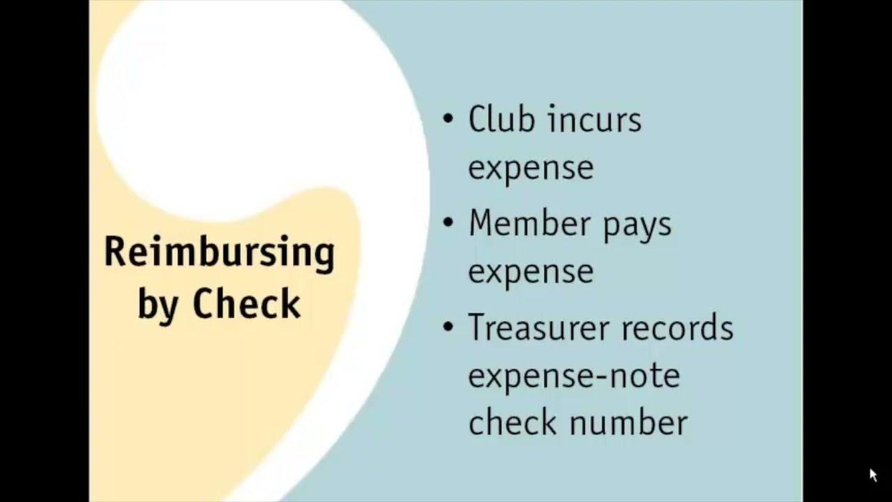 Reimbursing Expenses - YouTube