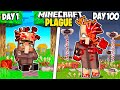 I Survived 100 Days with a PLAGUE in Minecraft