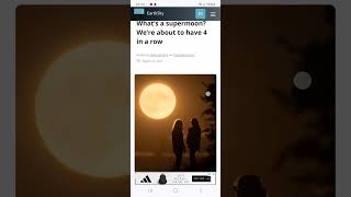 4 Supermoons in a row Aug - Nov 2024