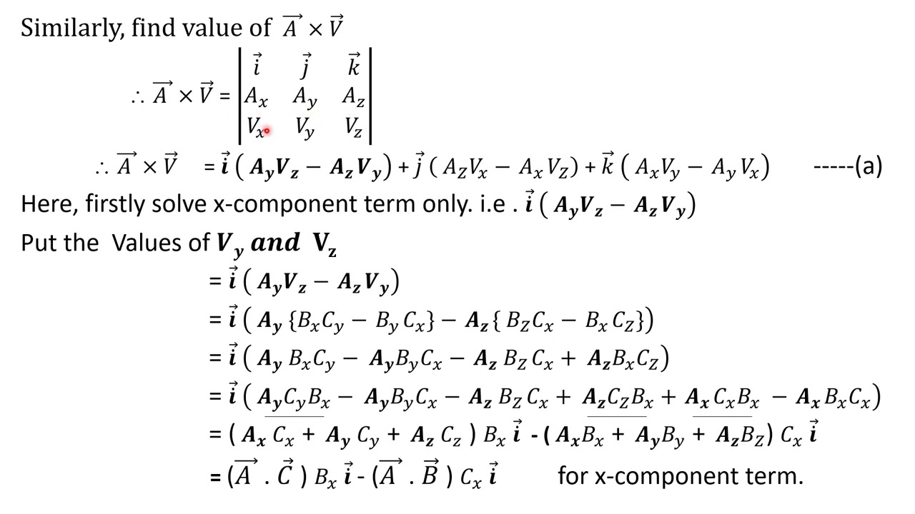 Vector Triple Product And Its Properties - YouTube