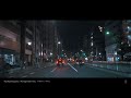 tokyo night drive 4k without music hongo dori avenue at midnight