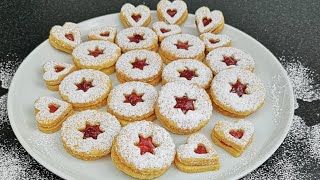 Beste Plätzchen Rezept einfach und schnell 🎄 Spitzbuben, Linzer Plätzchen Weihnachtsplätzchen Kekse