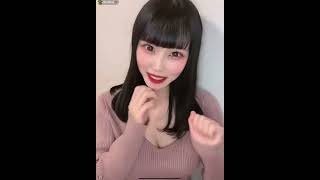 ゆいちゃん生配信TikTok  着衣巨乳谷間よせ