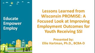 Lessons Learned from Wisconsin PROMISE