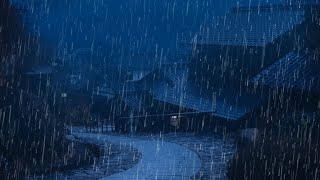 Barulho de Chuva para Dormir e Relaxar ⛈ Som de Chuva Torrencial, Vento e Trovoadas à Noite #2 ASMR