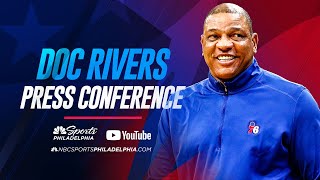 Doc Rivers addresses media after Ben Simmons-James Harden trade | Live Stream