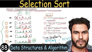 88 - Selection Sort Algorithm | Selection Sort Program in C