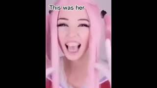 Belle Delphine then vs now.. credit to belle.delphinefanuwu #shorts