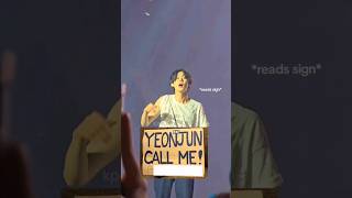 Yeonjun memorized her number?!!🤣 txt #shorts #shortsfeed #shortsviral #kpop #yeonjun