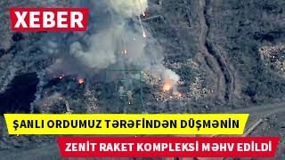 Şanlı Ordumuz Tərəfindən Düşmənin Döyüşə Hazır Vəziyyətə Gətirilən Zenit Raket Kompleksi Məhv Edildi